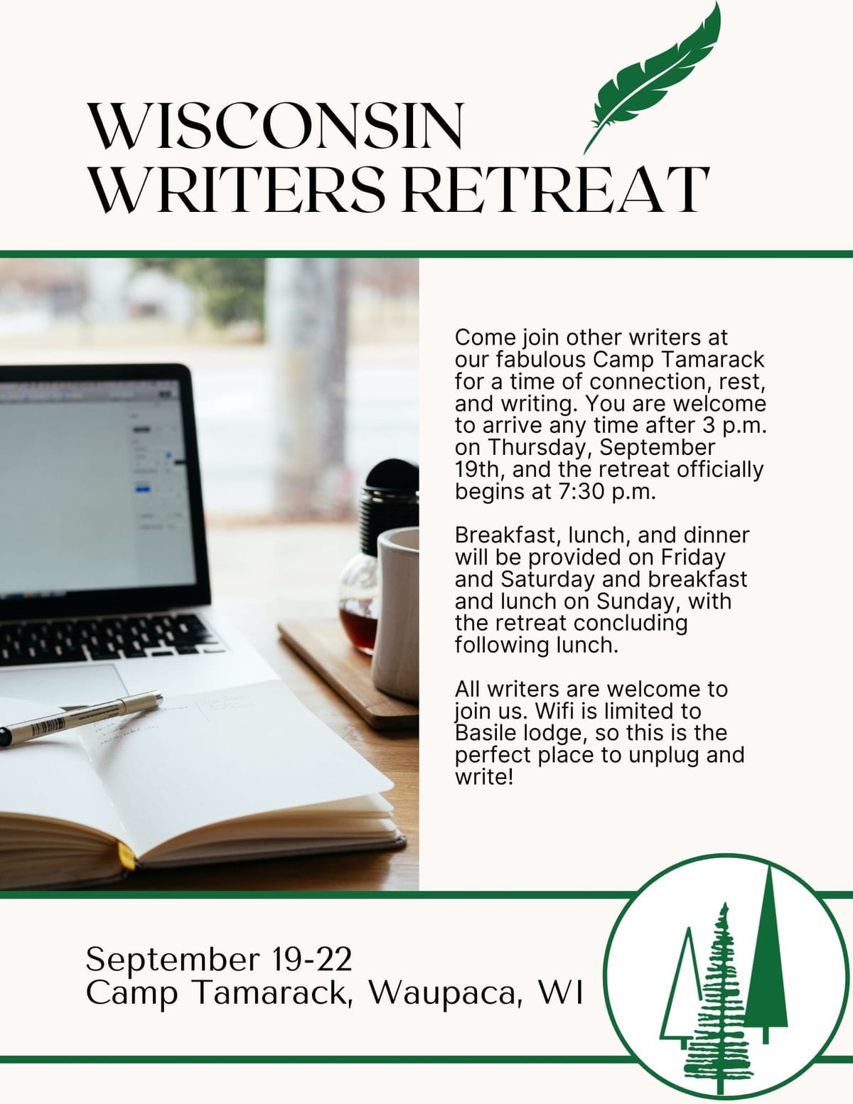 writers retreat wisconsin
